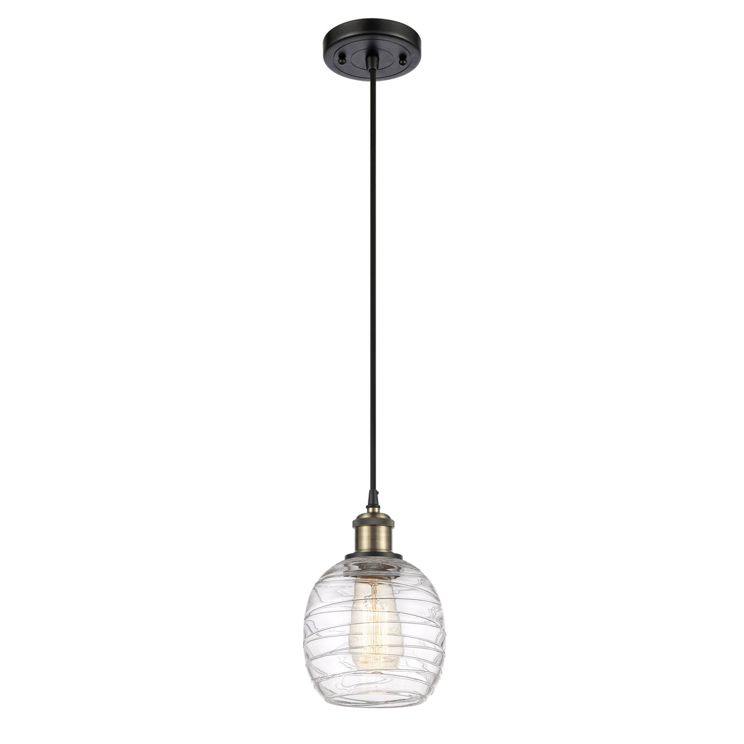 Innovations Ballston 516-1P-BAB-G1013-LED Pendant Light - Black Antique Brass