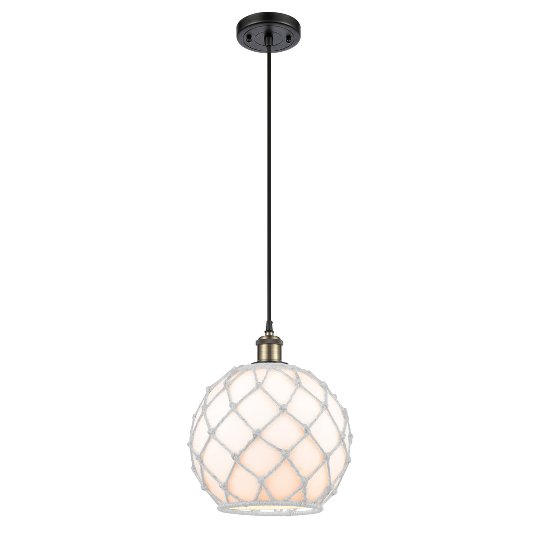 Innovations Ballston 516-1P-BAB-G121-10RW-LED Pendant Light - Black Antique Brass