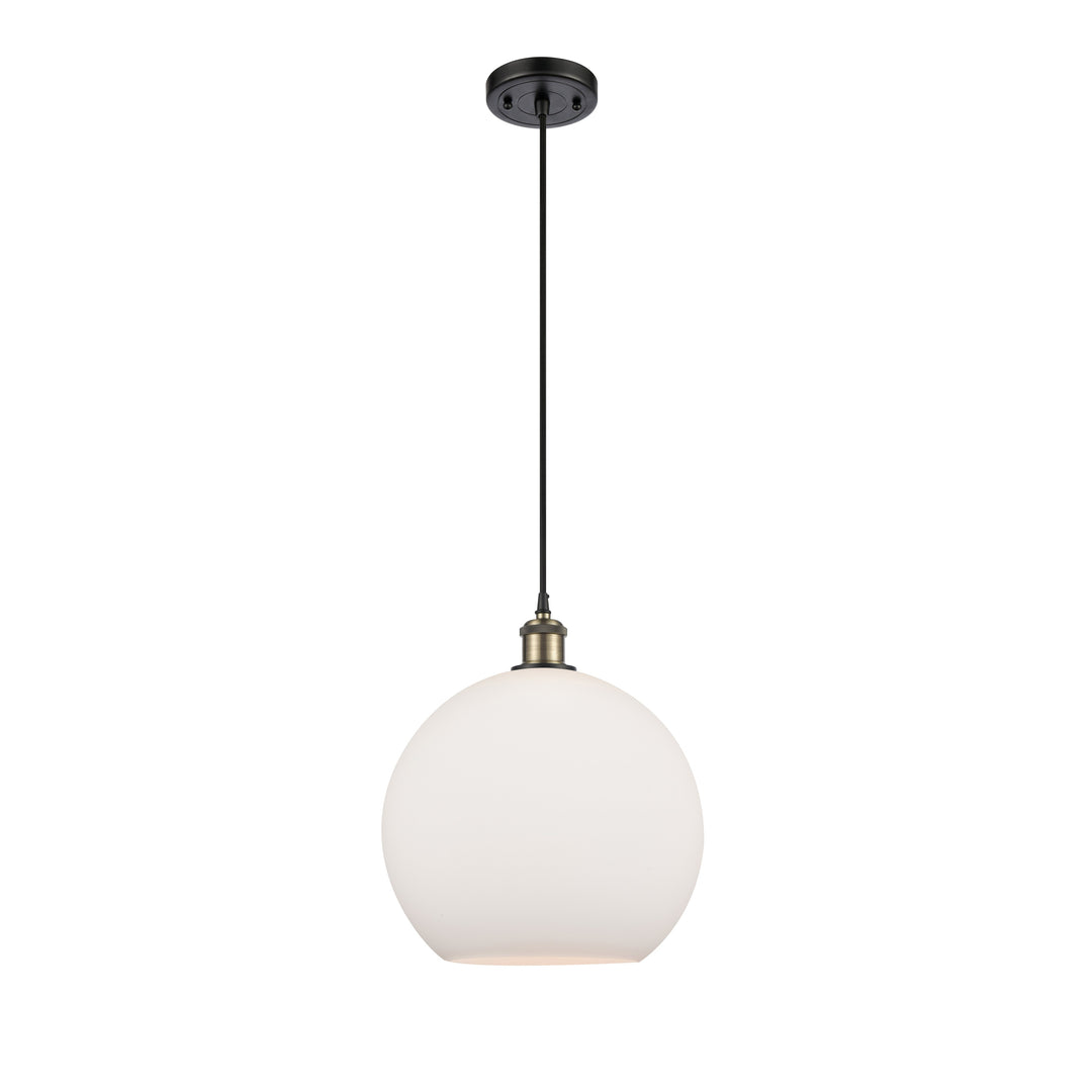Innovations Ballston 516-1P-BAB-G121-12-LED Pendant Light - Black Antique Brass