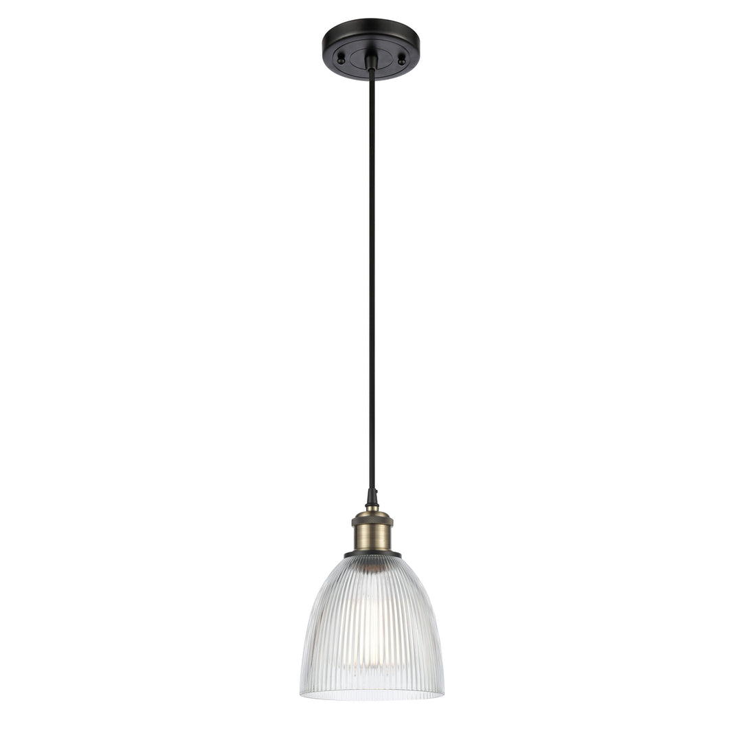 Innovations Ballston 516-1P-BAB-G382 Pendant Light - Black Antique Brass