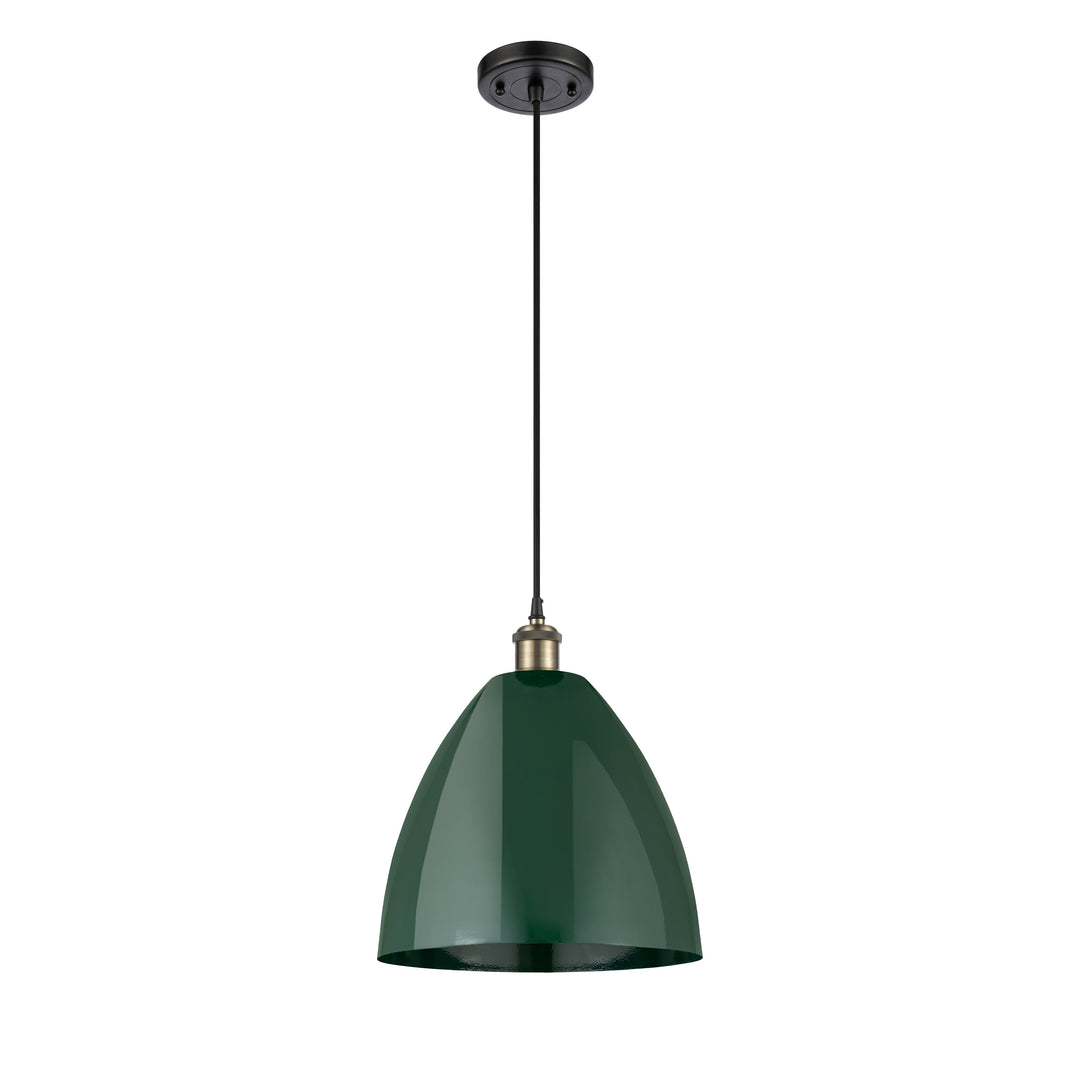 Innovations Ballston 516-1P-BAB-MBD-12-GR-LED Pendant Light - Black Antique Brass