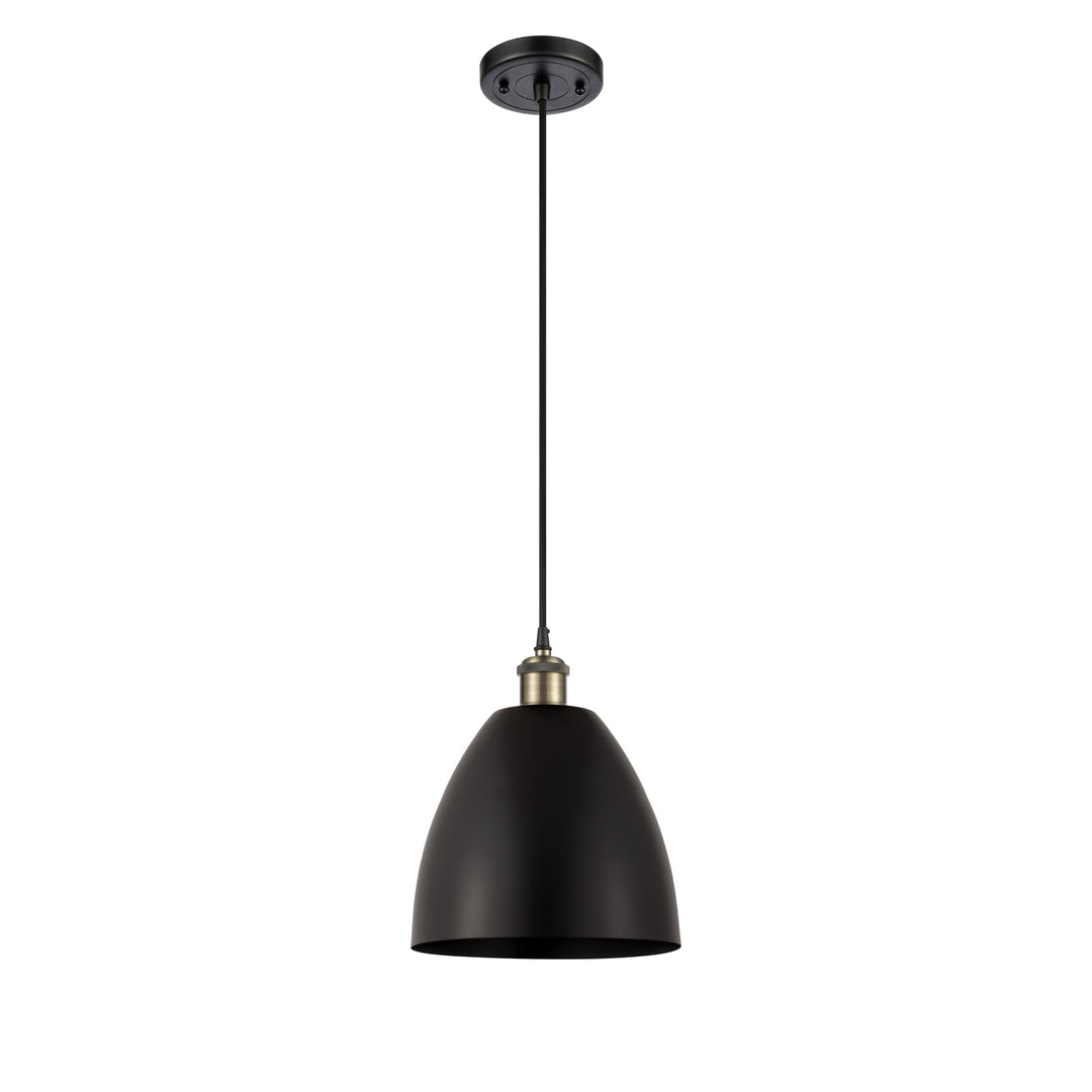 Innovations Ballston 516-1P-BAB-MBD-9-BK Pendant Light - Black Antique Brass