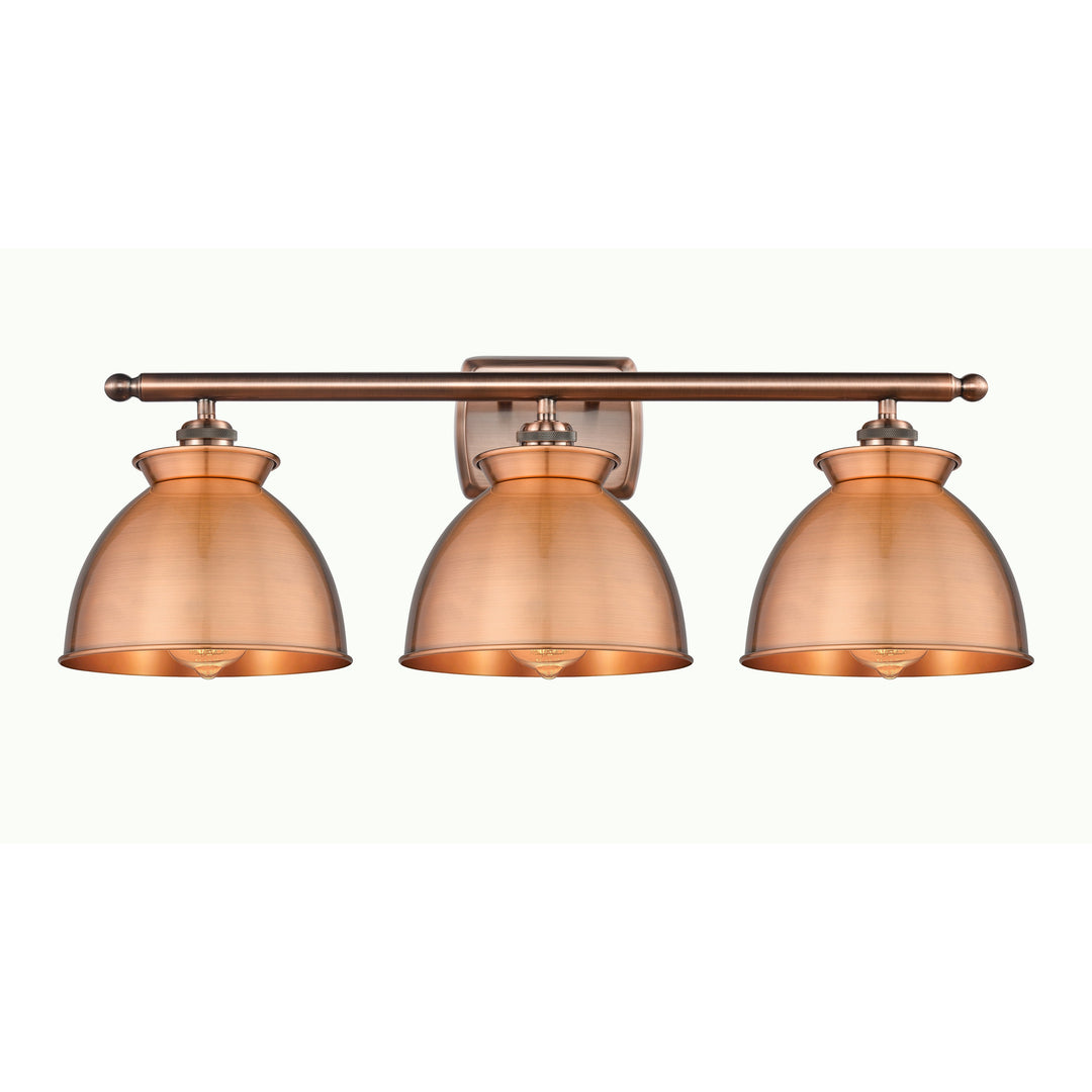 Innovations Ballston 516-3W-AC-M14-AC Bath Vanity Light 28 in. wide - Antique Copper