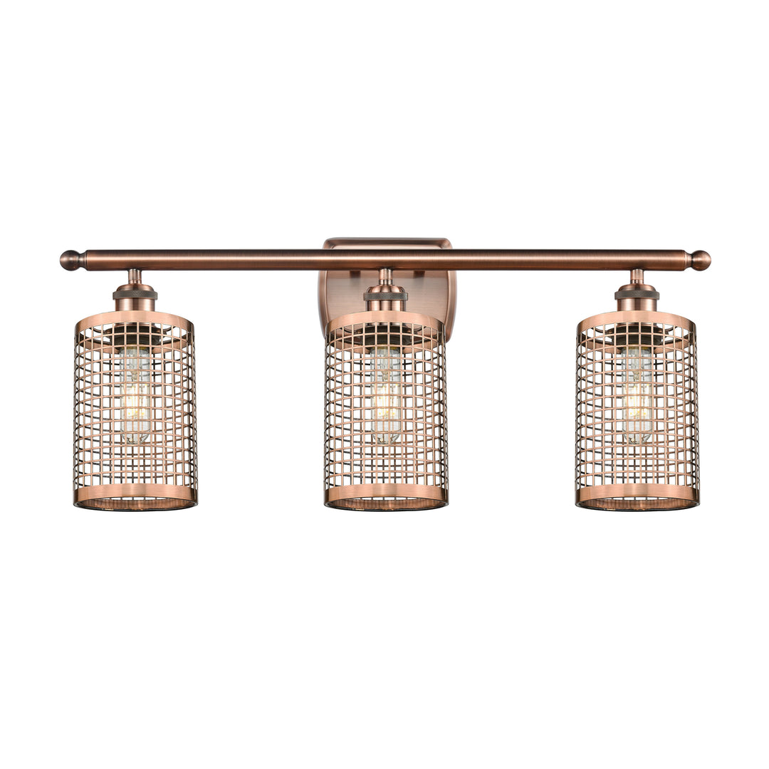 Innovations Downtown Urban 516-3W-AC-M18-AC Bath Vanity Light 26 in. wide - Antique Copper