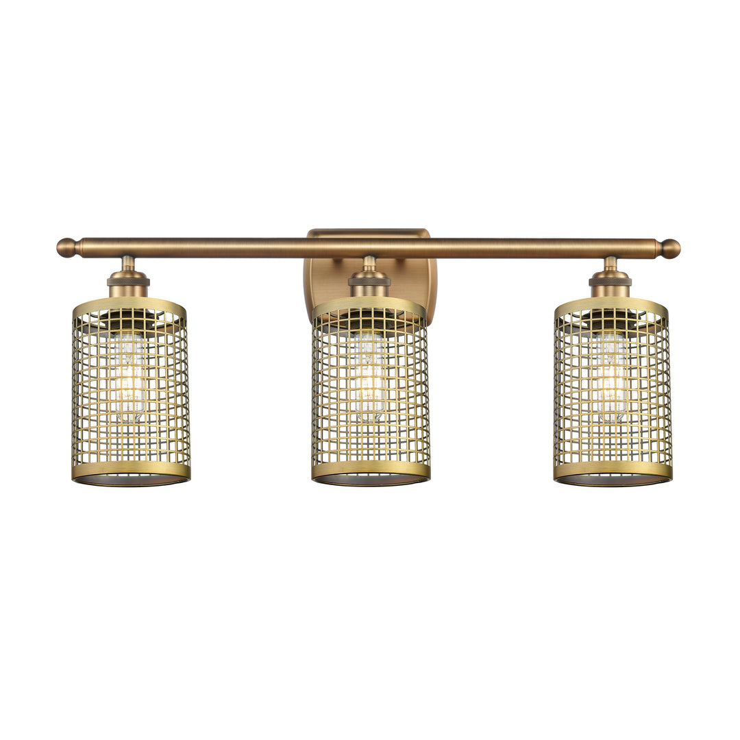 Innovations Downtown Urban 516-3W-BB-M18-BB Bath Vanity Light 26 in. wide - Brushed Brass
