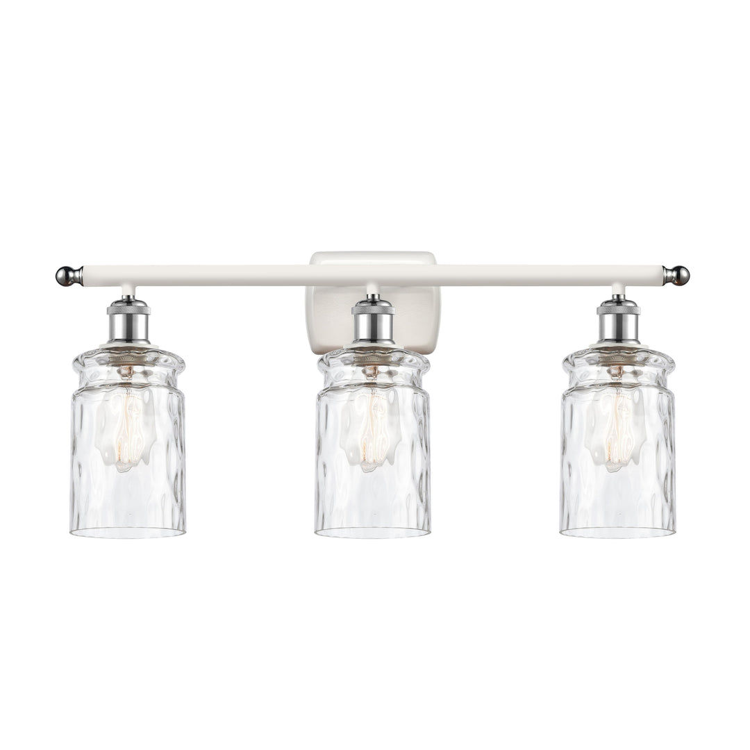 Innovations Ballston 516-3W-WPC-G352 Bath Vanity Light 26 in. wide - White and Polished Chrome