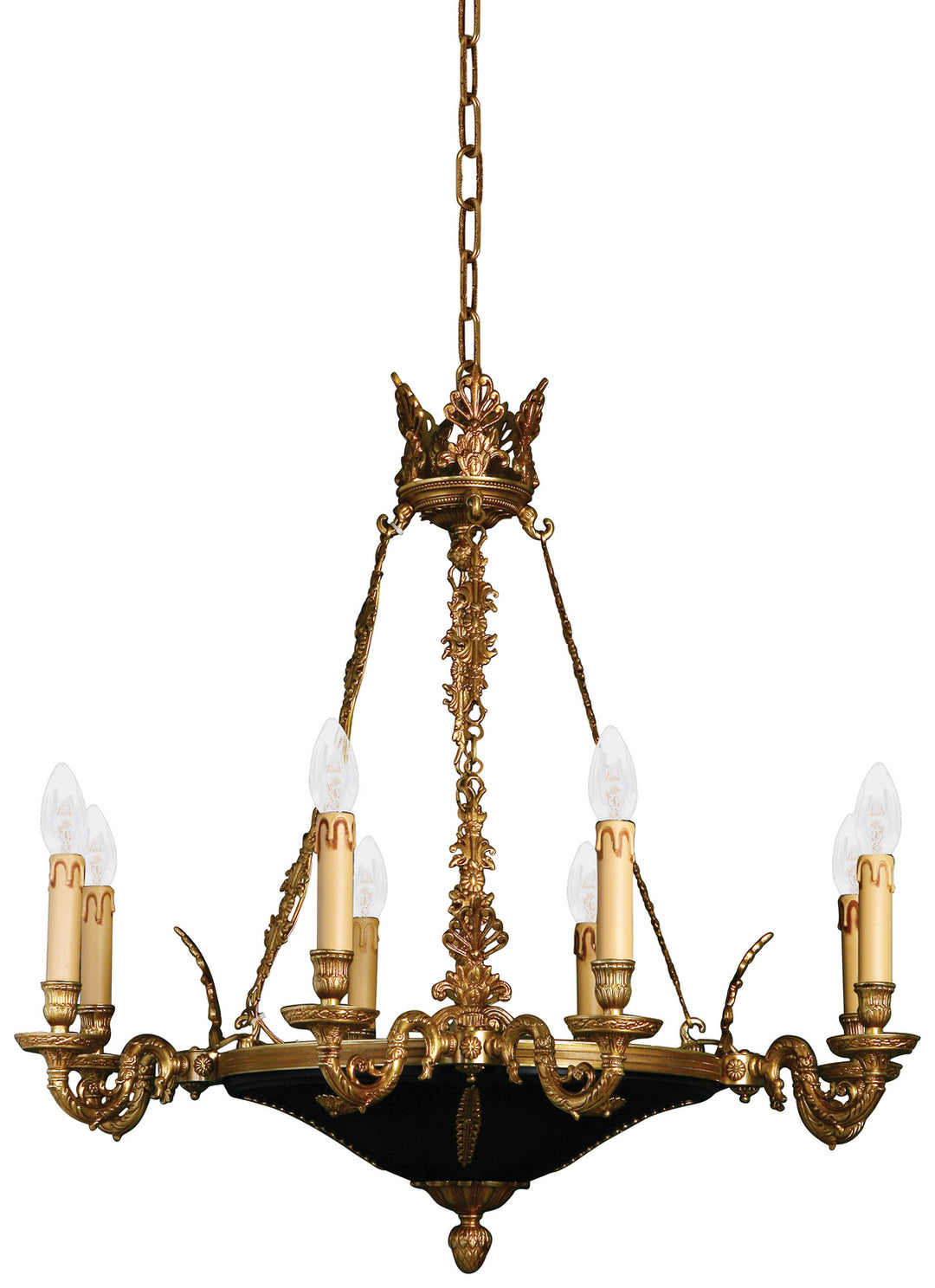 Metropolitan Metropolitan N850209 Chandelier Light - Dore Gold W/ Black Accents