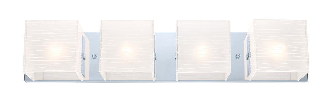 Eglo Alea 1 200222A Bath Vanity Light 27 in. wide - Chrome