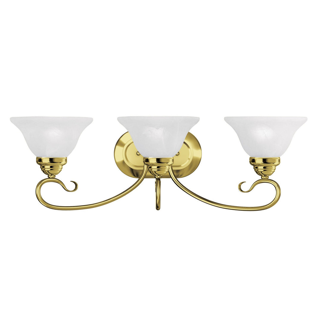 Livex Coronado 6103-02 Bath Vanity Light 27 in. wide - Polished Brass