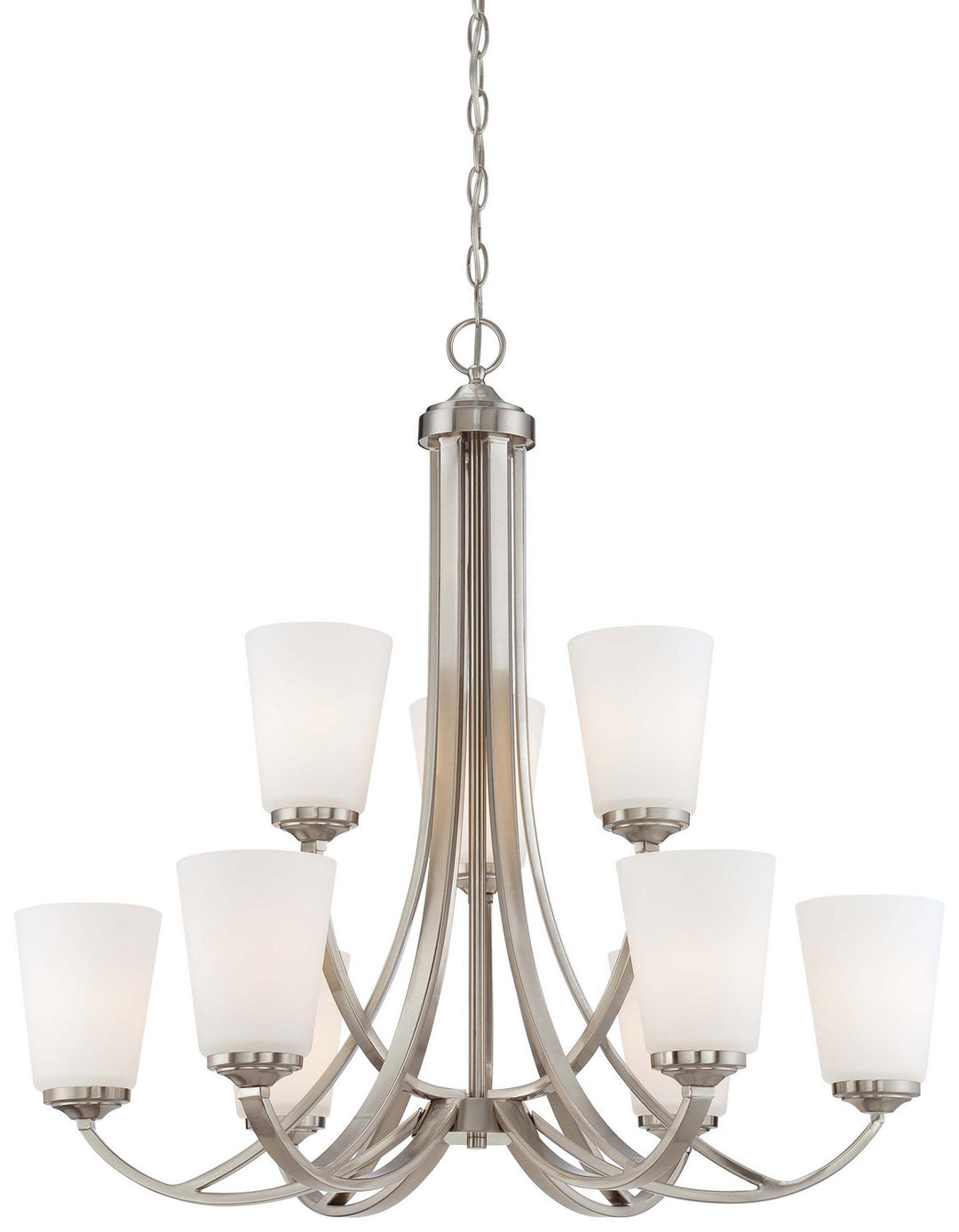 Minka-Lavery Overland Park 4969-84 Chandelier Light - Brushed Nickel