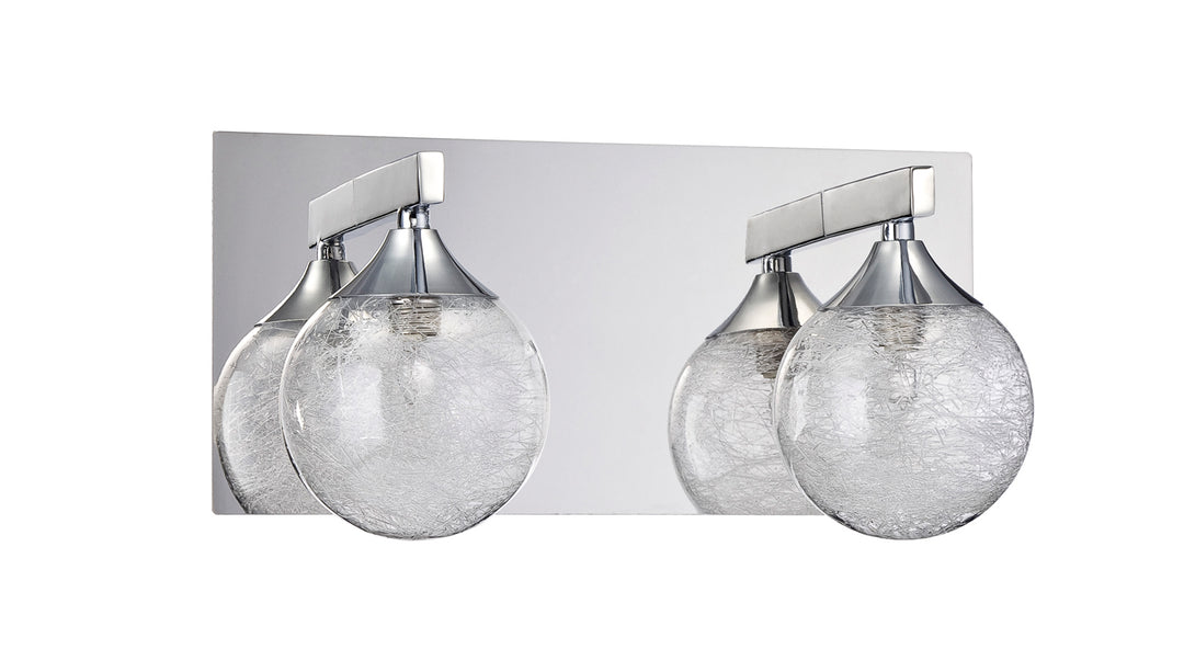 Kendal Fybra VF4100-2L-CH Bath Vanity Light 12 in. wide - Chrome