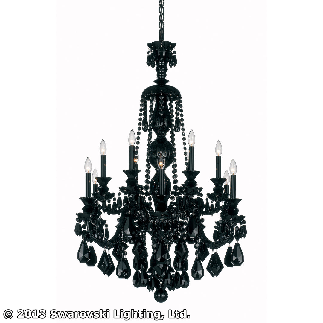 Schonbek Hamilton 5708BK Chandelier Light - Jet Black