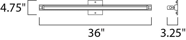 Maxim Director 53034WTPC Bath Vanity Light 36 in. wide - Polished Chrome