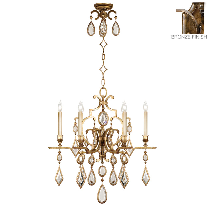 Fine Art Encased Gems 718240-3ST Chandelier Light - Bronze
