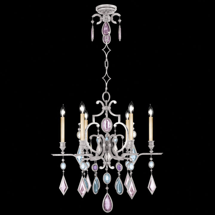 Fine Art Encased Gems 729440-1ST Chandelier Light - Silver
