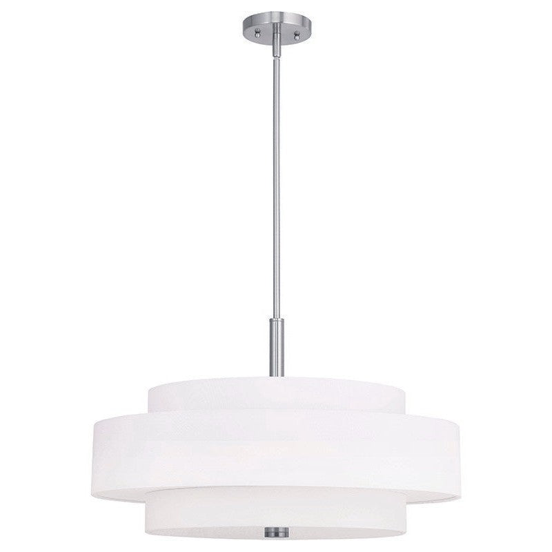 Livex Meridian 50875-91 Pendant Light - Brushed Nickel