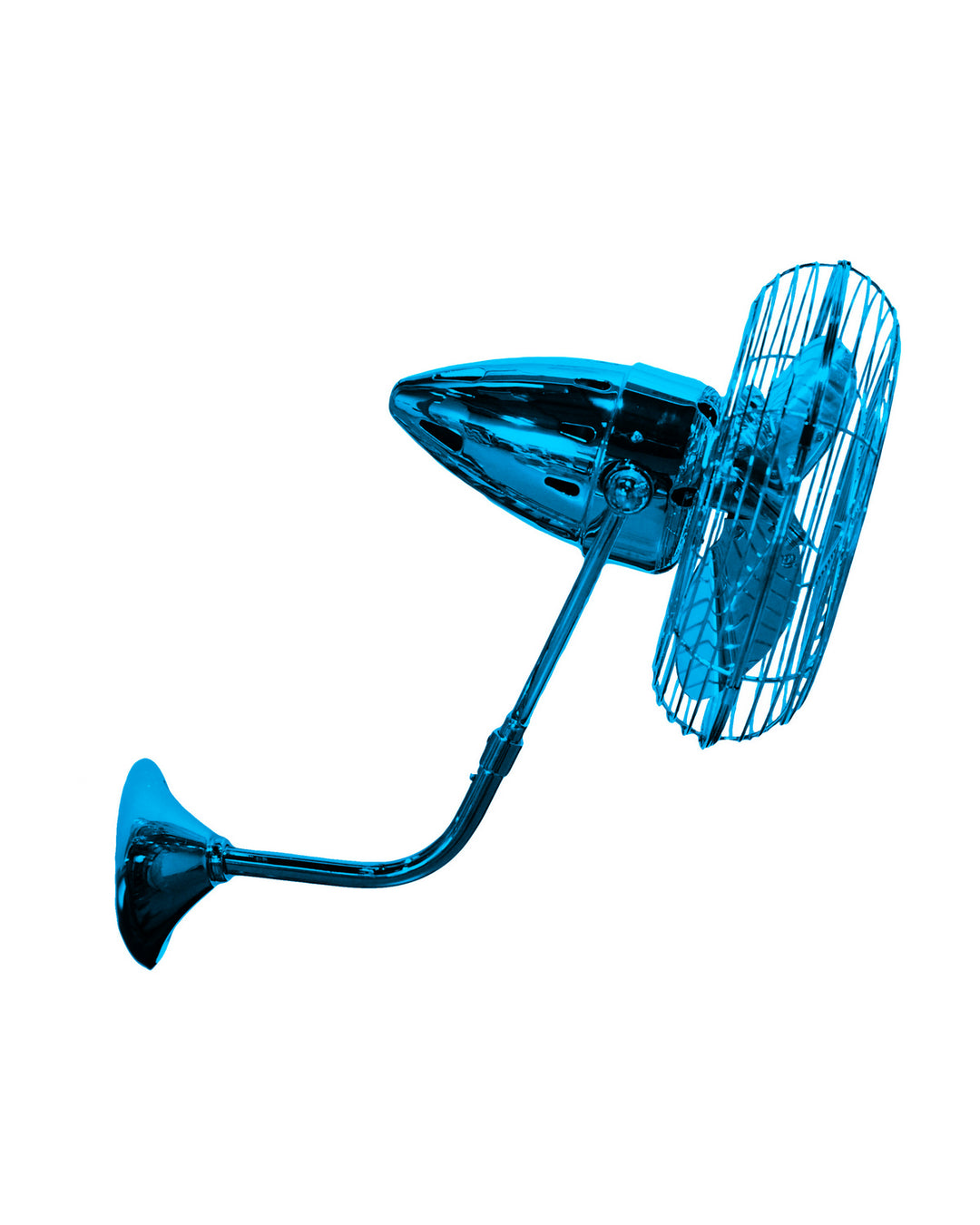 Matthews Fan Company Bruna Parede BP-LTBLUE-MTL Ceiling Fan - Agua Marinha, Agua Marinha/