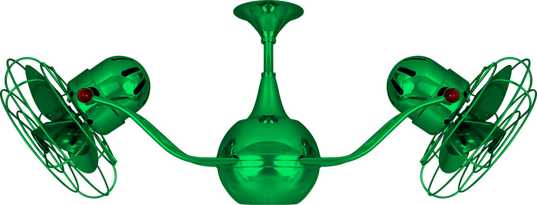 Matthews Fan Company Vent-Bettina VB-GREEN-MTL Ceiling Fan 42 - Green, Esmerelda/