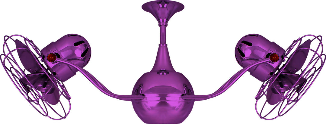 Matthews Fan Company Vent-Bettina VB-LTPURPLE-MTL Ceiling Fan 42 - Light Purple, Ametista/