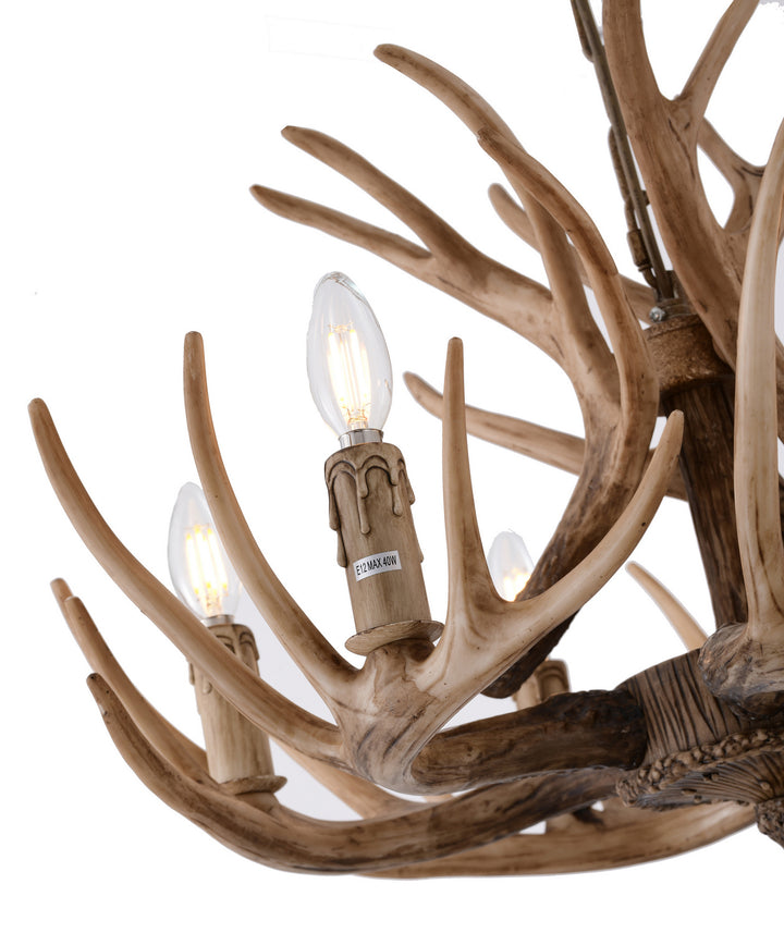 Bethel International Chandelier Light IL07 Chandelier Light - Brown