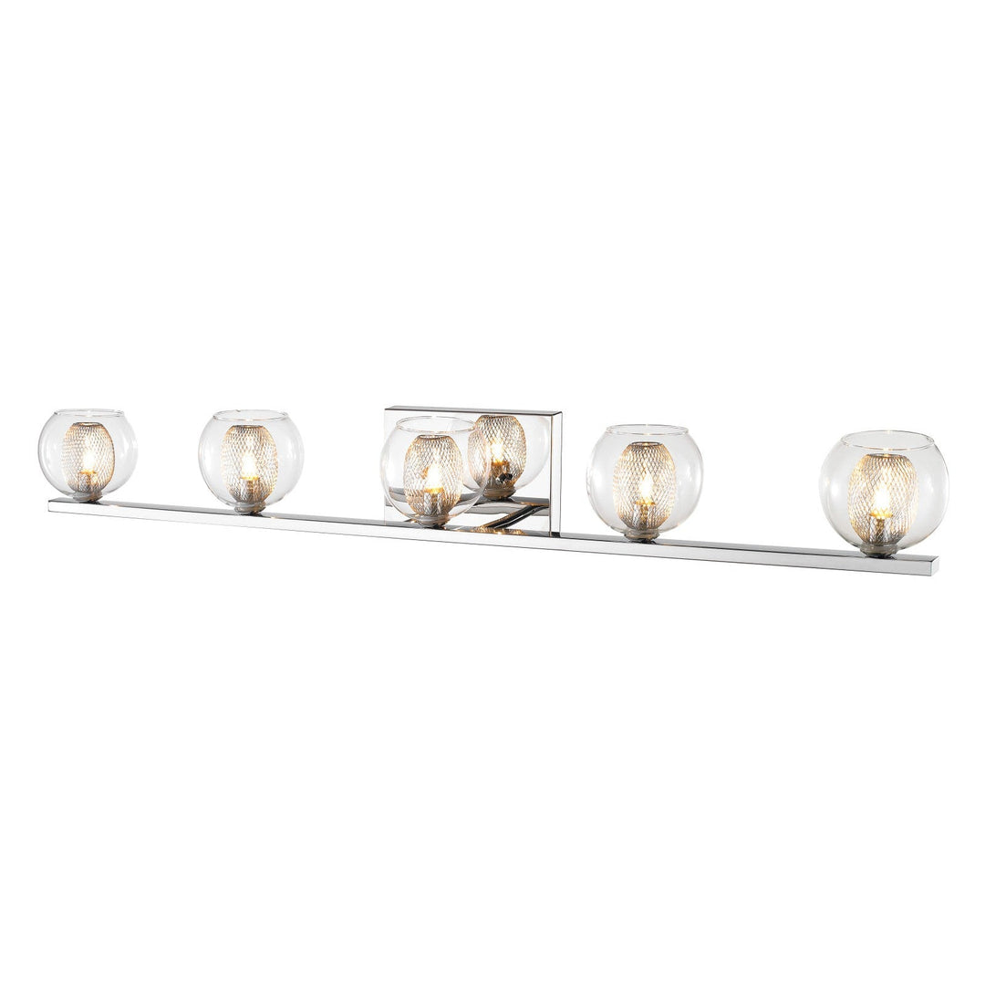 Z-Lite Auge 905-5V Bath Vanity Light 41 in. wide - Chrome