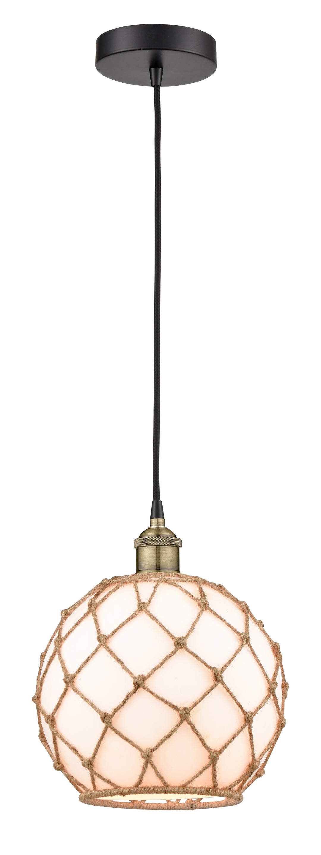 Innovations Downtown Urban 616-1P-BAB-G121-10RB Pendant Light - Black Antique Brass