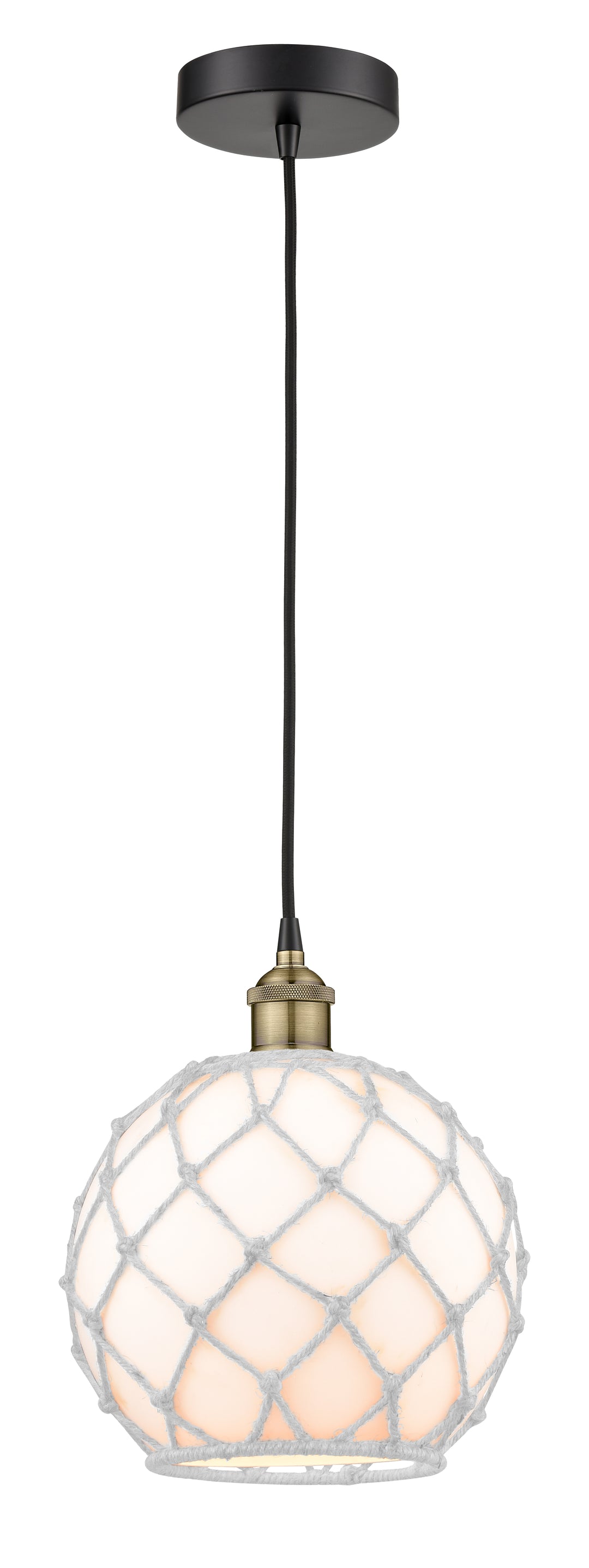 Innovations Downtown Urban 616-1P-BAB-G121-10RW Pendant Light - Black Antique Brass