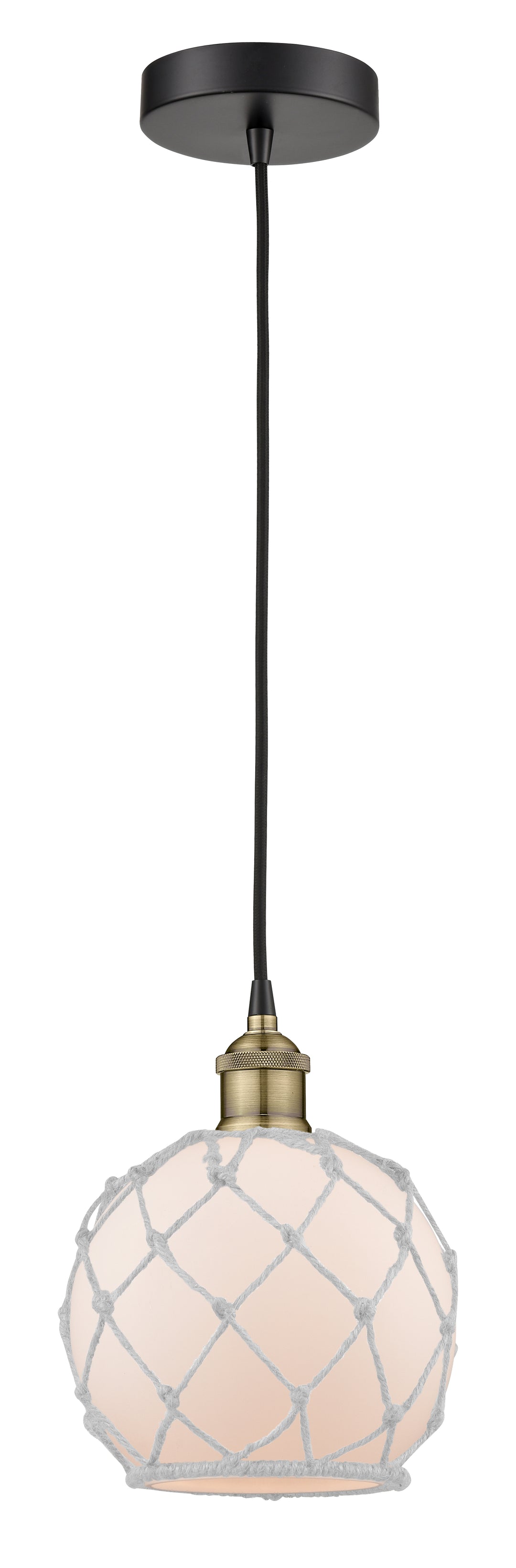 Innovations Downtown Urban 616-1P-BAB-G121-8RW Pendant Light - Black Antique Brass