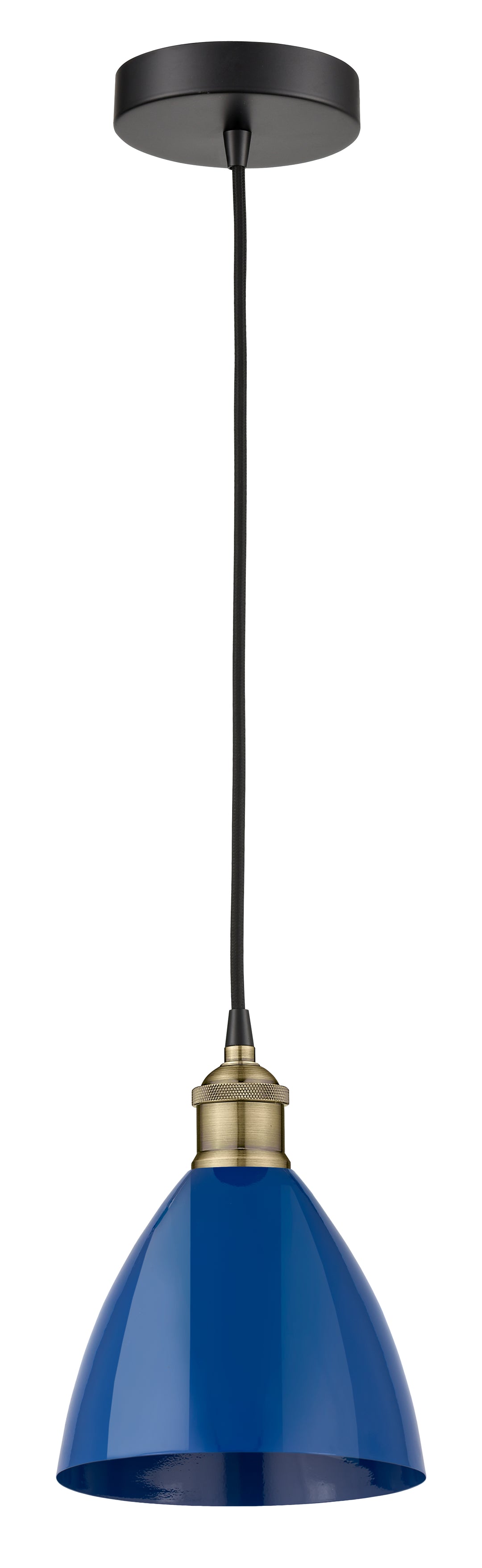 Innovations Downtown Urban 616-1P-BAB-MBD-75-BL Pendant Light - Black Antique Brass