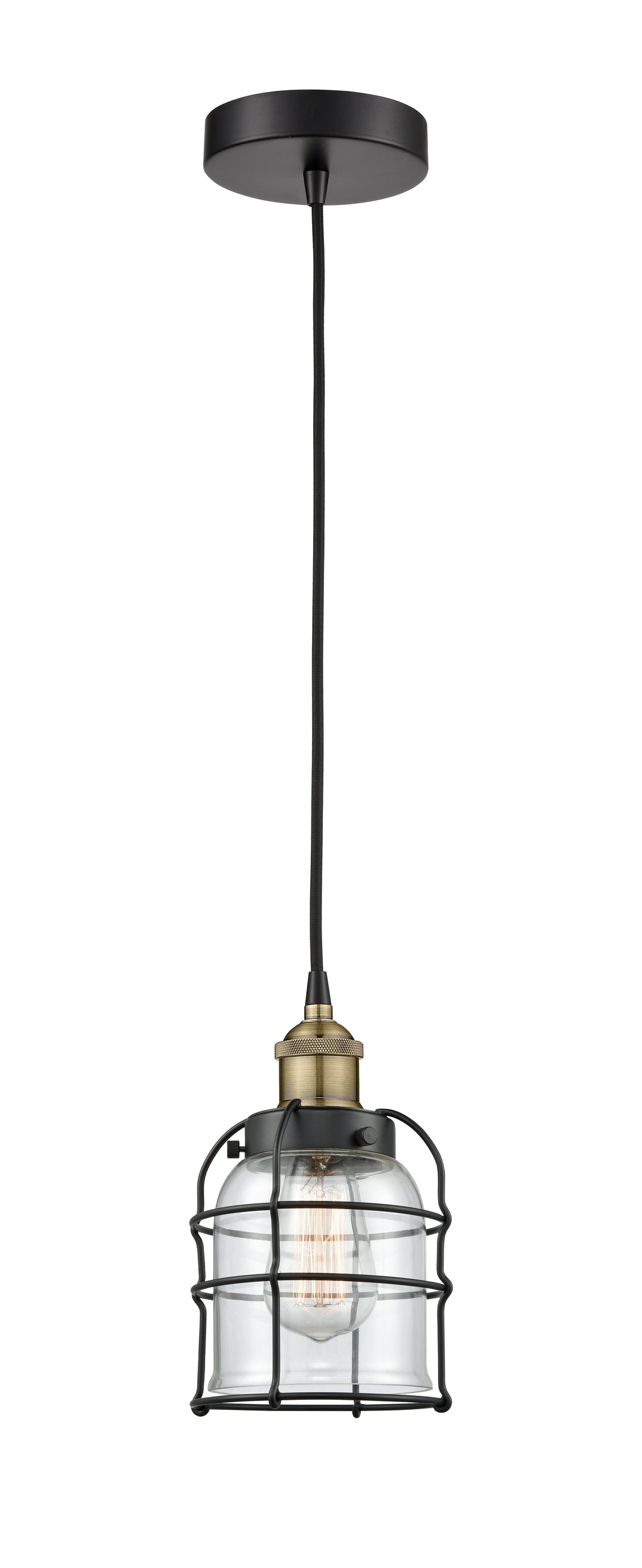 Innovations Downtown Urban 616-1PH-BAB-G52-CE Pendant Light - Black Antique Brass