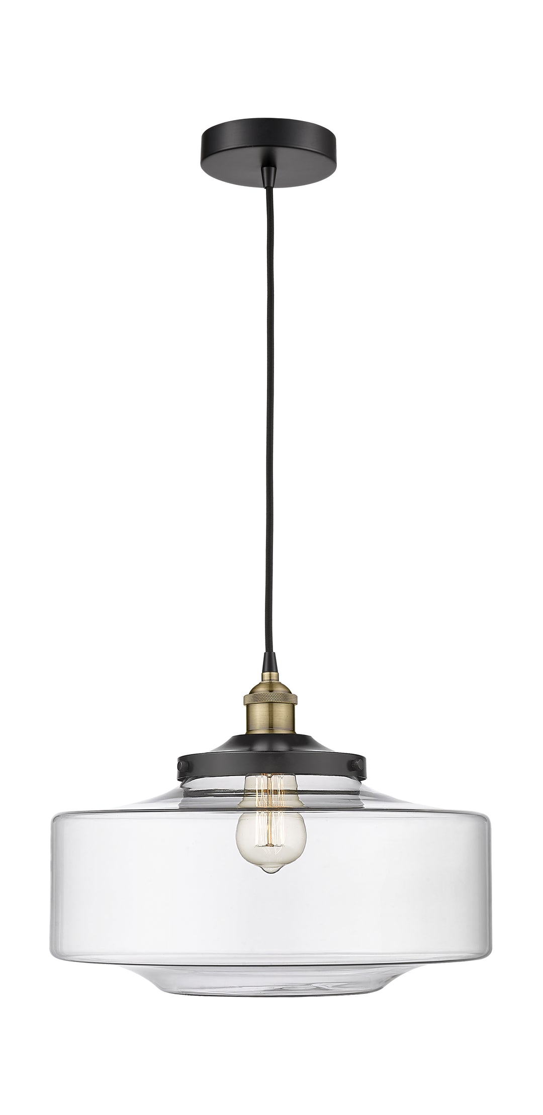 Innovations Downtown Urban 616-1PH-BAB-G692-16 Pendant Light - Black Antique Brass