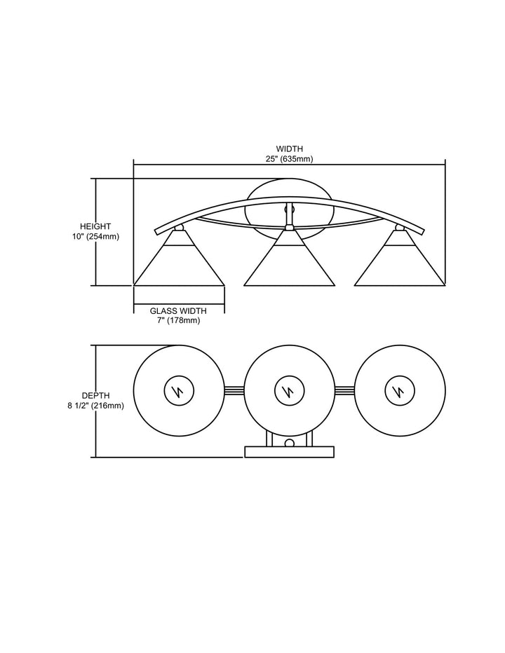 Elk Elysburg 17642/3 Bath Vanity Light 25 in. wide - Oil Rubbed Bronze