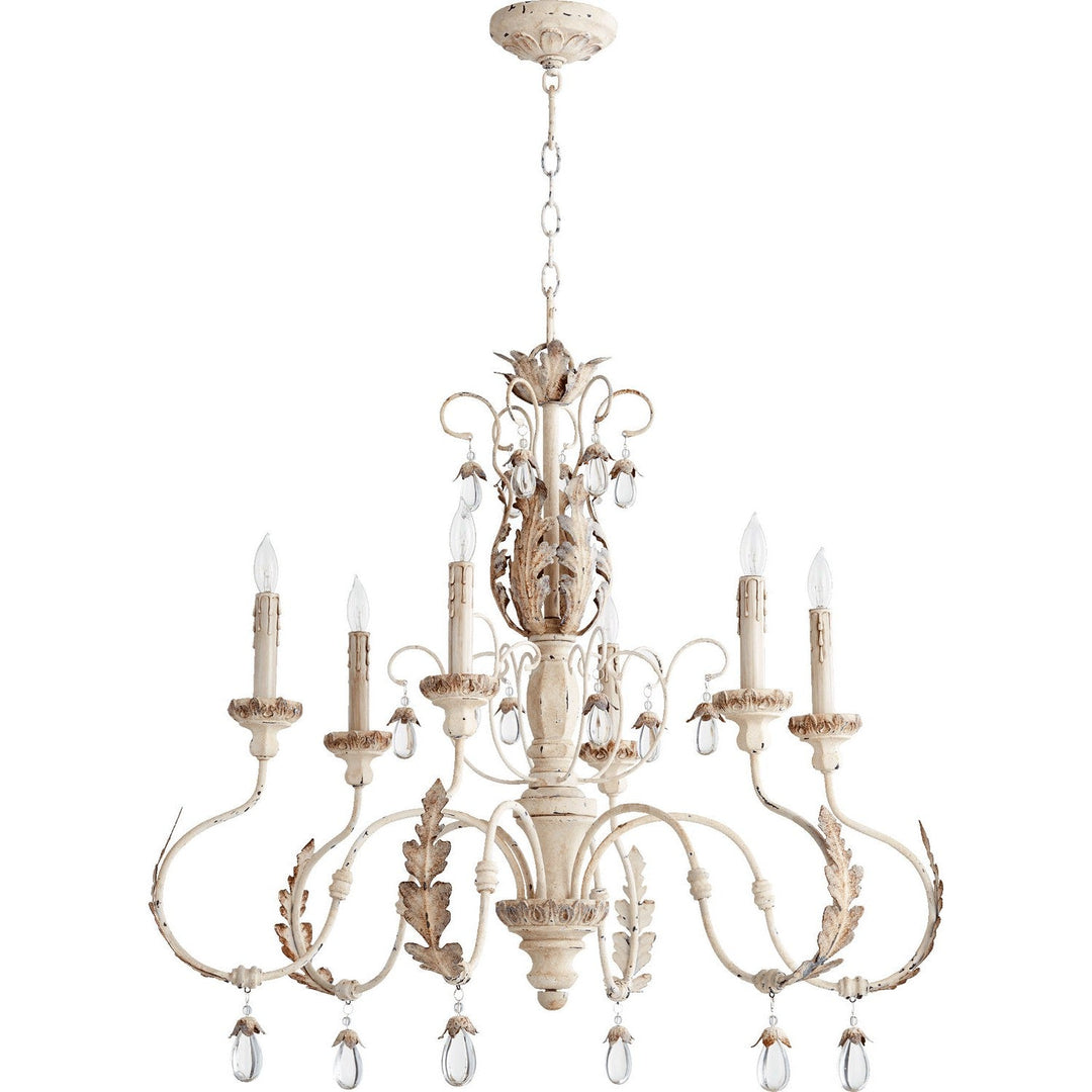 Quorum Venice 6444-6-70 Chandelier Light - Persian White