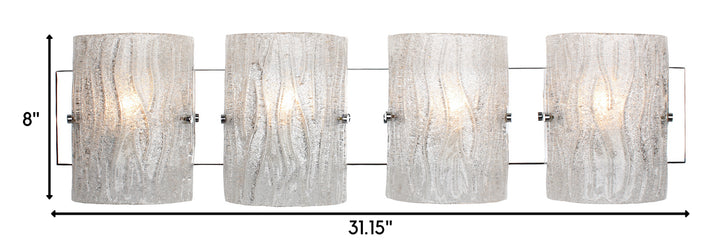 Varaluz Brilliance AC1104 Bath Vanity Light 32 in. wide - Chrome