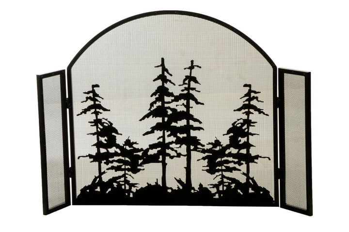 Meyda Tiffany Lighting 147758 Tall Pines Fireplace Screen Home Decor Black