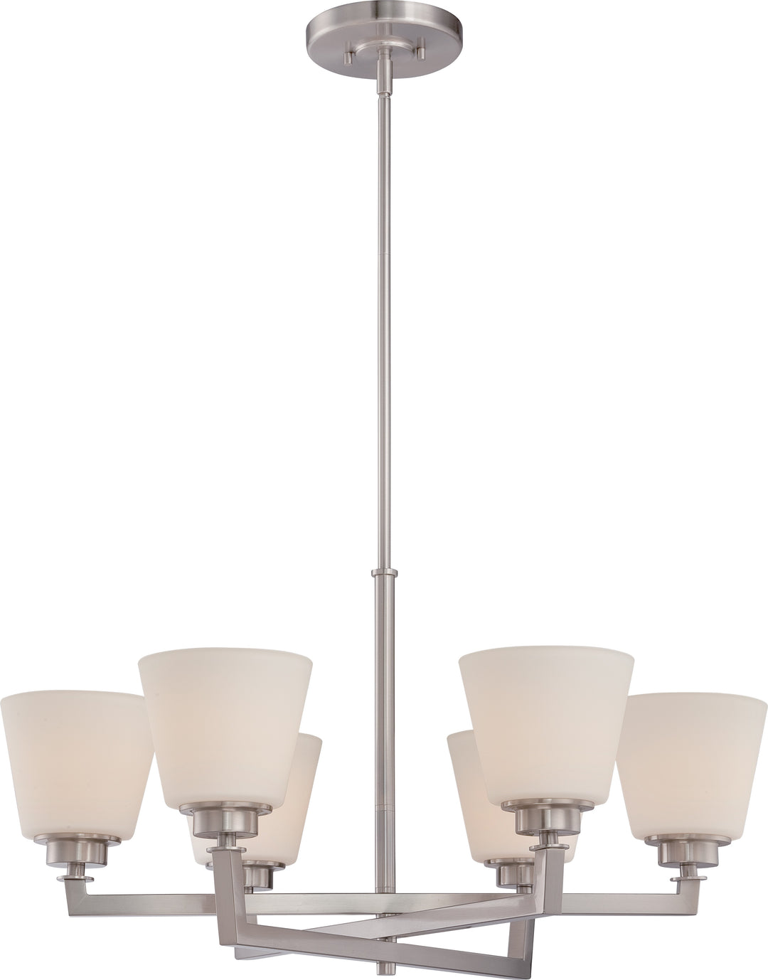 Nuvo Mobili 60-5456 Chandelier Light - Brushed Nickel