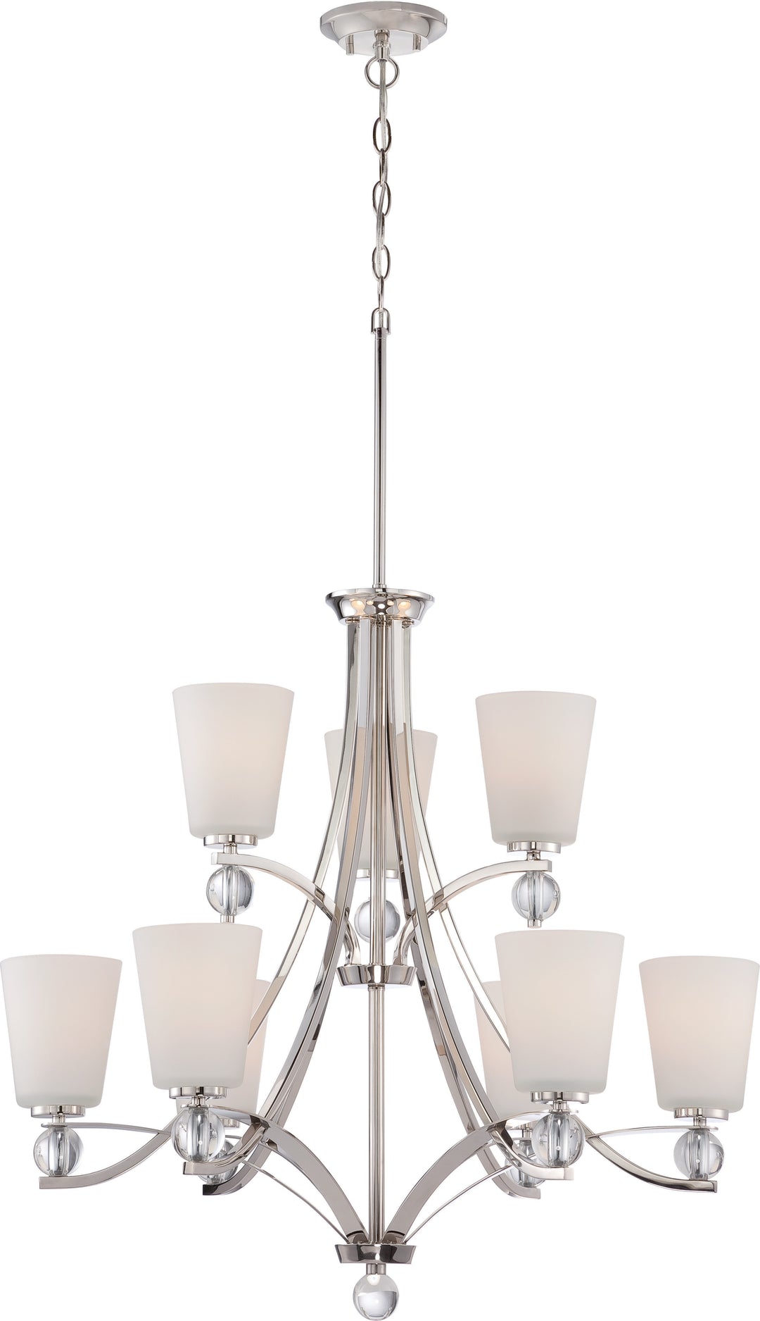 Nuvo Connie 60-5499 Chandelier Light - Polished Nickel