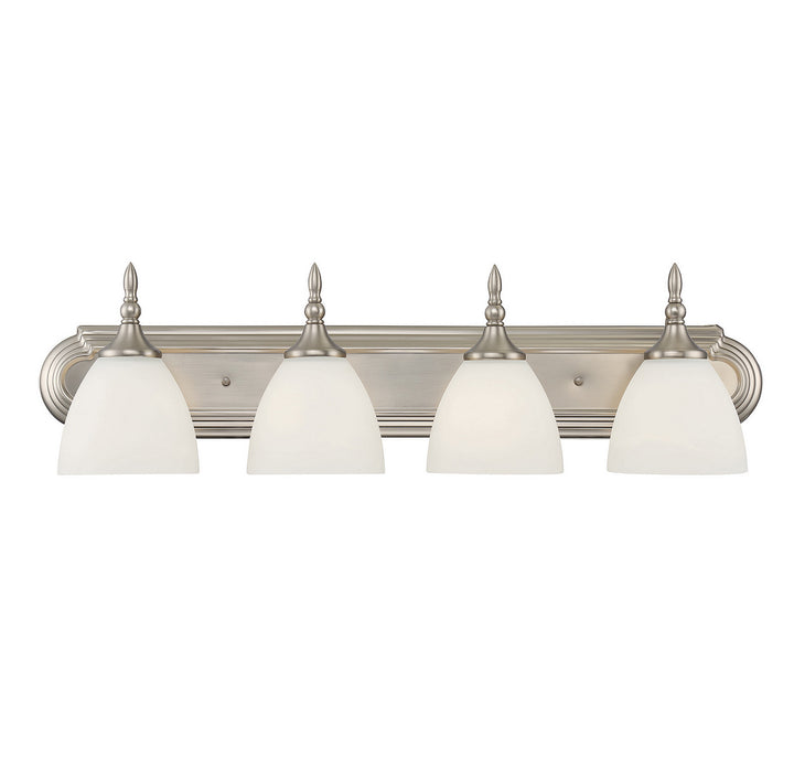 Savoy House Herndon 8-1007-4-SN Bath Vanity Light 30 in. wide - Satin Nickel