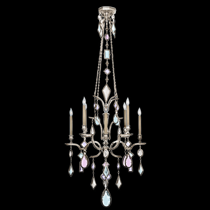 Fine Art Encased Gems 725440-1ST Chandelier Light - Silver