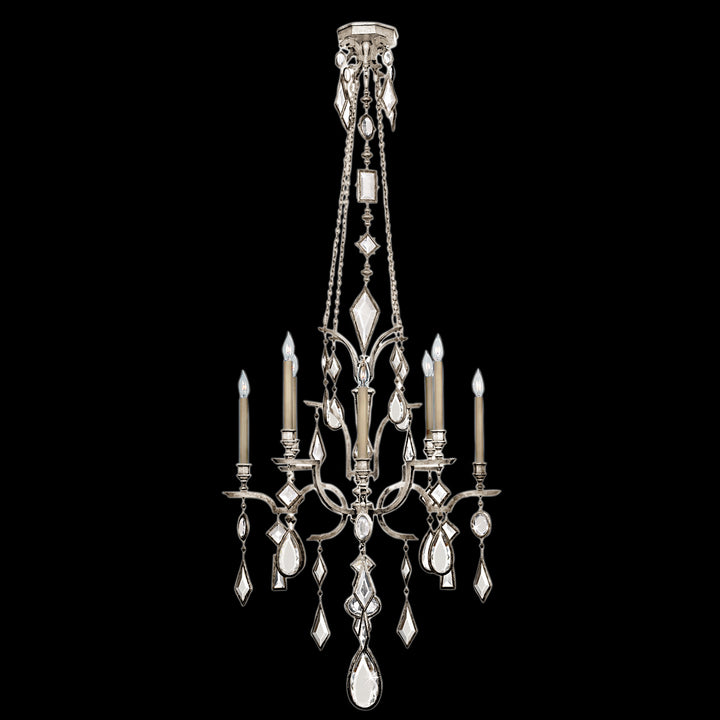 Fine Art Encased Gems 725440-3ST Chandelier Light - Silver