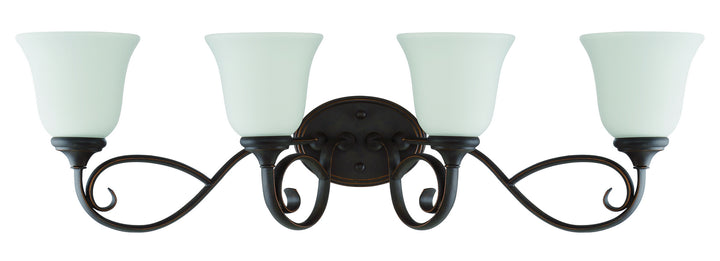 Craftmade Barrett Place 24204-MB-WG Bath Vanity Light 33 in. wide - Mocha Bronze