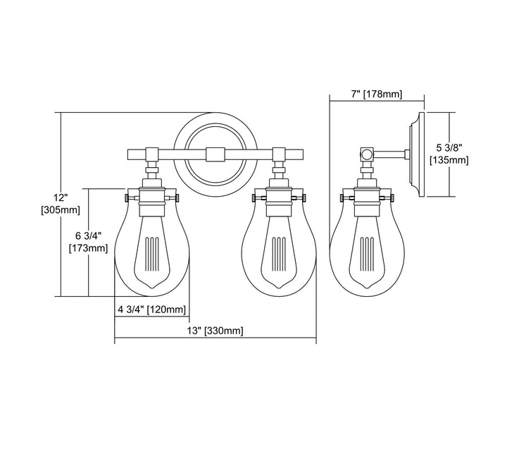 Elk Jaelyn 31931/2 Bath Vanity Light 13 in. wide - Oil Rubbed Bronze