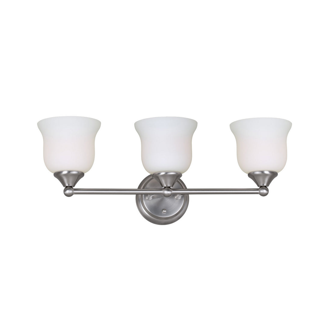 Forte 5532-03-55 Bath Vanity Light 24 in. wide - Brushed Nickel