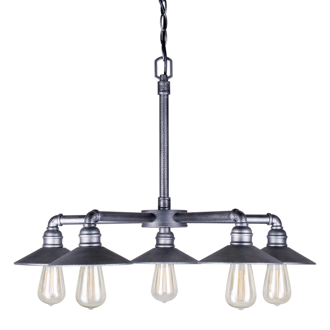 Forte 7159-05-49 Chandelier Light - Industrial Gray