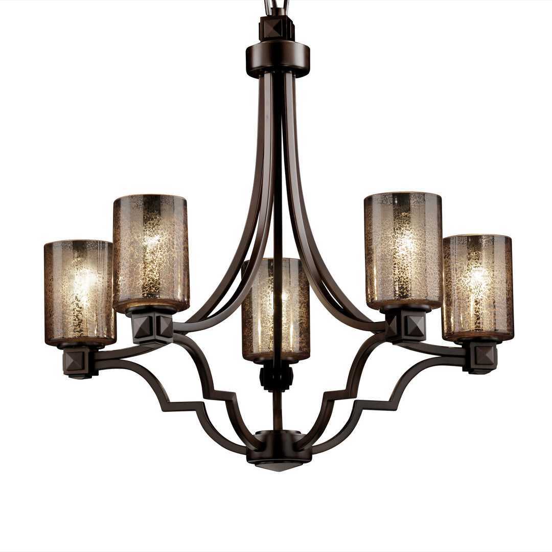 Justice Designs Fusion FSN-8500-10-MROR-DBRZ Chandelier Light - Dark Bronze