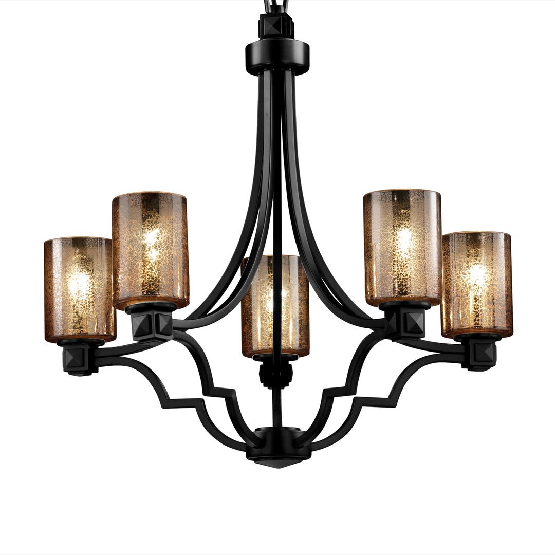 Justice Designs Fusion FSN-8500-10-MROR-MBLK Chandelier Light - Matte Black