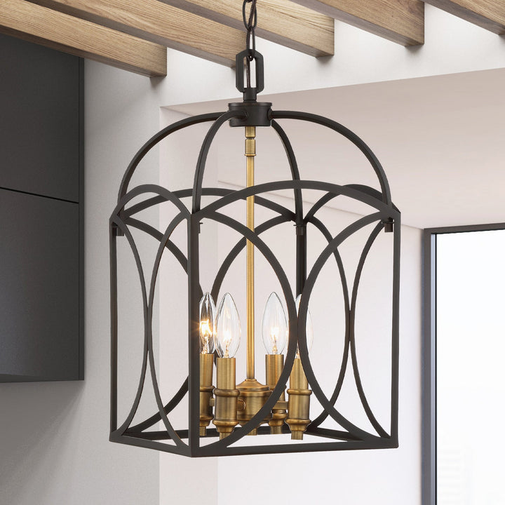 Savoy House Talbot 3-4080-4-79 Pendant Light - English Bronze and Warm Brass