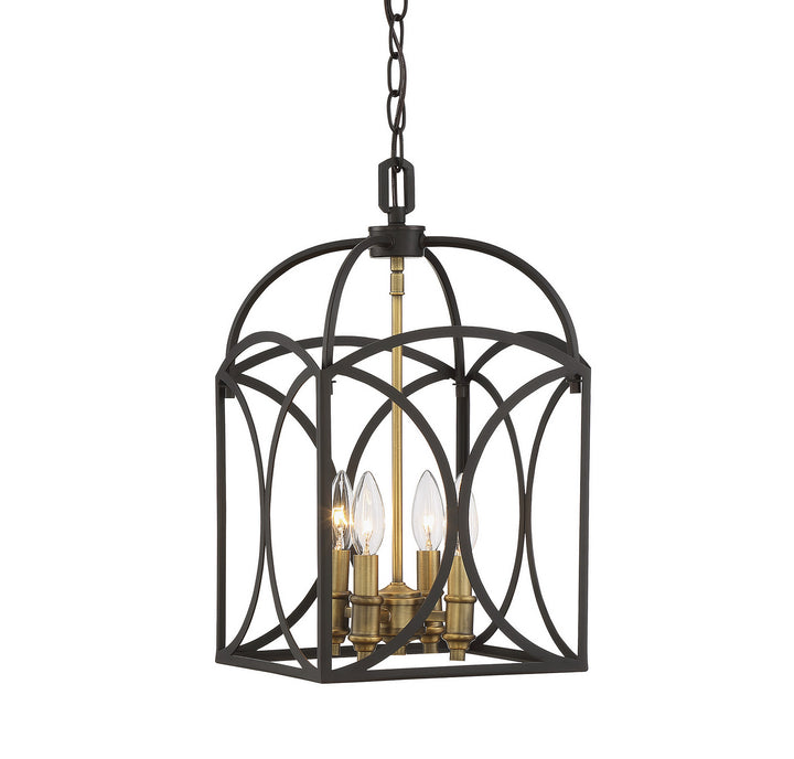 Savoy House Talbot 3-4080-4-79 Pendant Light - English Bronze and Warm Brass