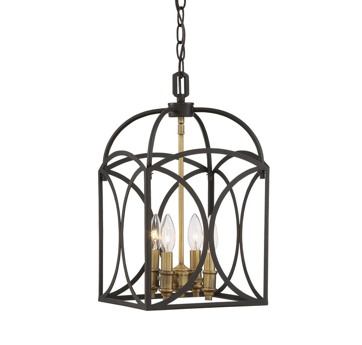 Savoy House Talbot 3-4080-4-79 Pendant Light - English Bronze and Warm Brass
