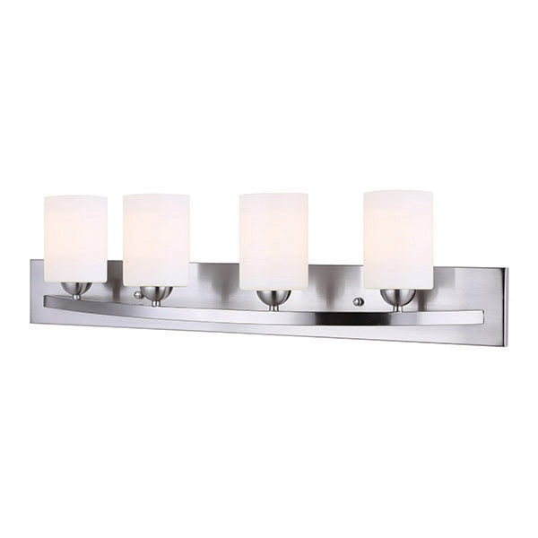 Canarm Hampton IVL370A04BPT Bath Vanity Light 32 in. wide - Brushed Pewter